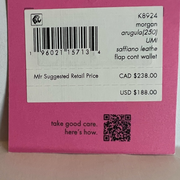 Kate Spade Morgan Continental Wallet -arugula - Picture 4 of 5